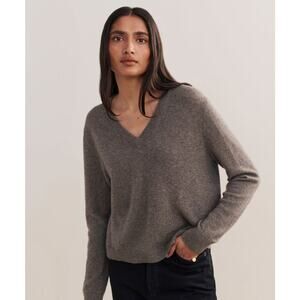Jenni Kayne Flynn Cashmere Sweater Shadow - XS